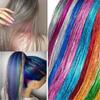 200 Strands Holographic Sparkle Hair Tinsel Extensions Dazzles 90Cm Women Hippie