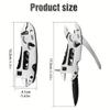 Multi-Purpose Pliers, Adjustable, Folding, Stainless Steel, Lightweight
