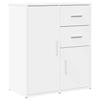 VidaXL Буфет, Боковой шкаф с ящиками и дверцами, Мебель для хранения для гостиной, Современный, Белый 840478