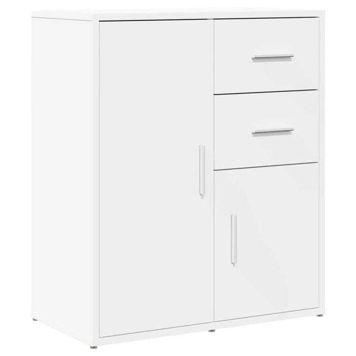 VidaXL Буфет, Боковой шкаф с ящиками и дверцами, Мебель для хранения для гостиной, Современный, Белый 840478