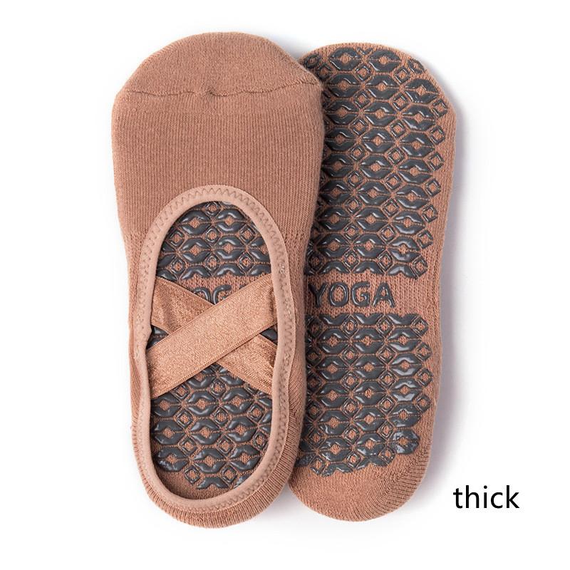 Women Yoga Anti-slip Socks Ladies Ventilation Ballet Dance Gym Fitness Pilates Cotton Socks