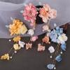 Colorful Chinese Style Hair Clip Pearl Flower Hairpin Hanfu Hair Accessories Photography Props