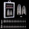 168Pcs Square Almond Nail Extension Mold with Inner French Line Fake Nail Tips  Nail Art