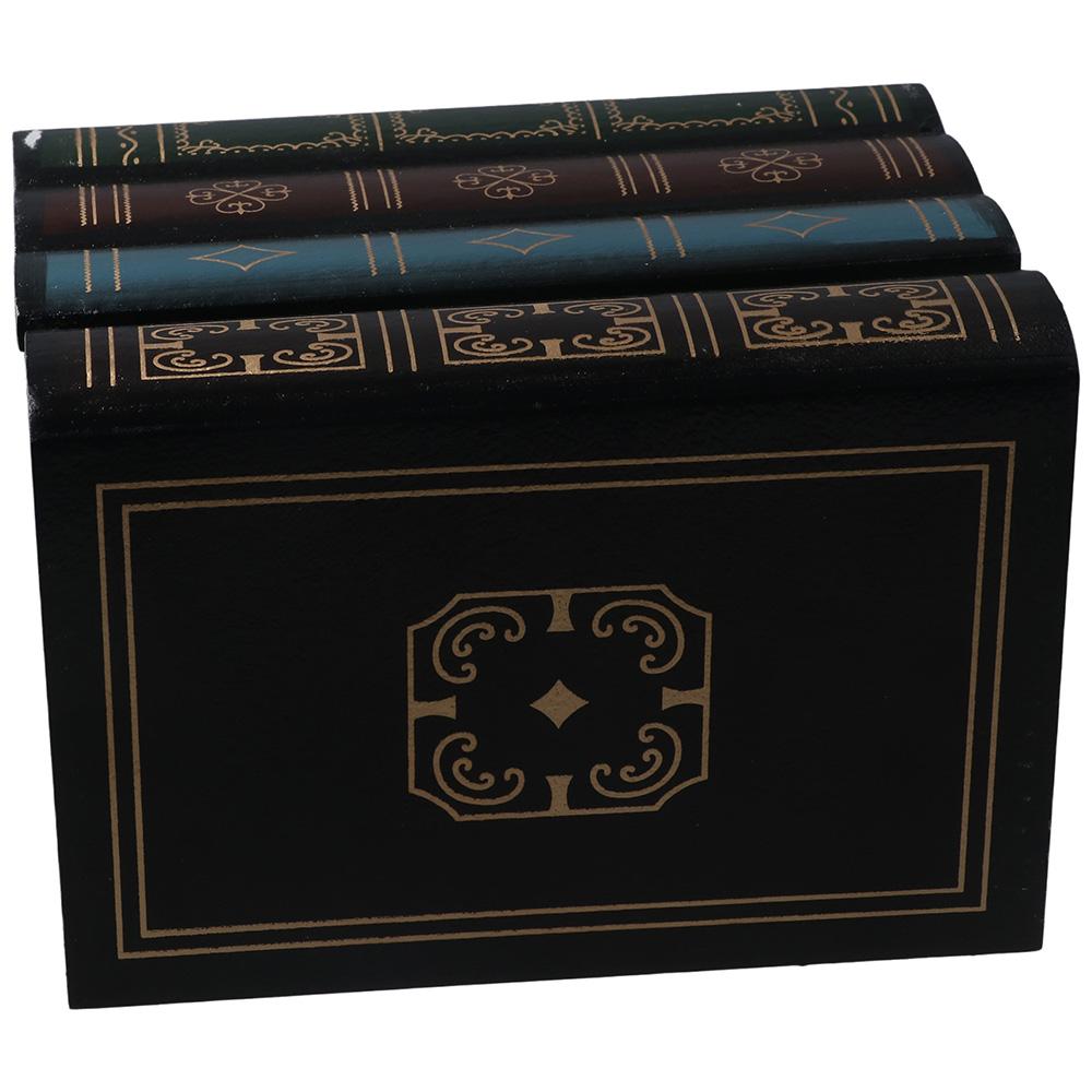 Многоцветный ящик для хранения украшений в форме книги «Спрячь запасной ключ» для дома