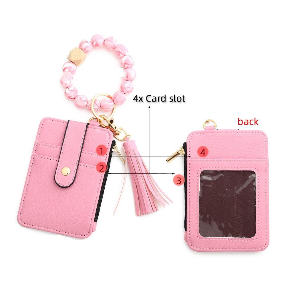 Браслет-брелок из искусственной кожи, держатель для карт, богемный стиль, нарукавная повязка, визитница, брелок для ключей, для повседневного использования