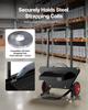 Banding Strapping Cart, Fit for Steel Strapping Coils with 600 mm Core Outer Size, Heavy Duty Strapping Dispenser with Rubber Wheels, Suitable for