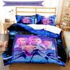 KPOP Hunter 3pcs Bedding Set Duvet Cover Closure Includes 1 Duvet Cover & 2 Pillowcases for All Seasons Bedroom Home Dorm Decor