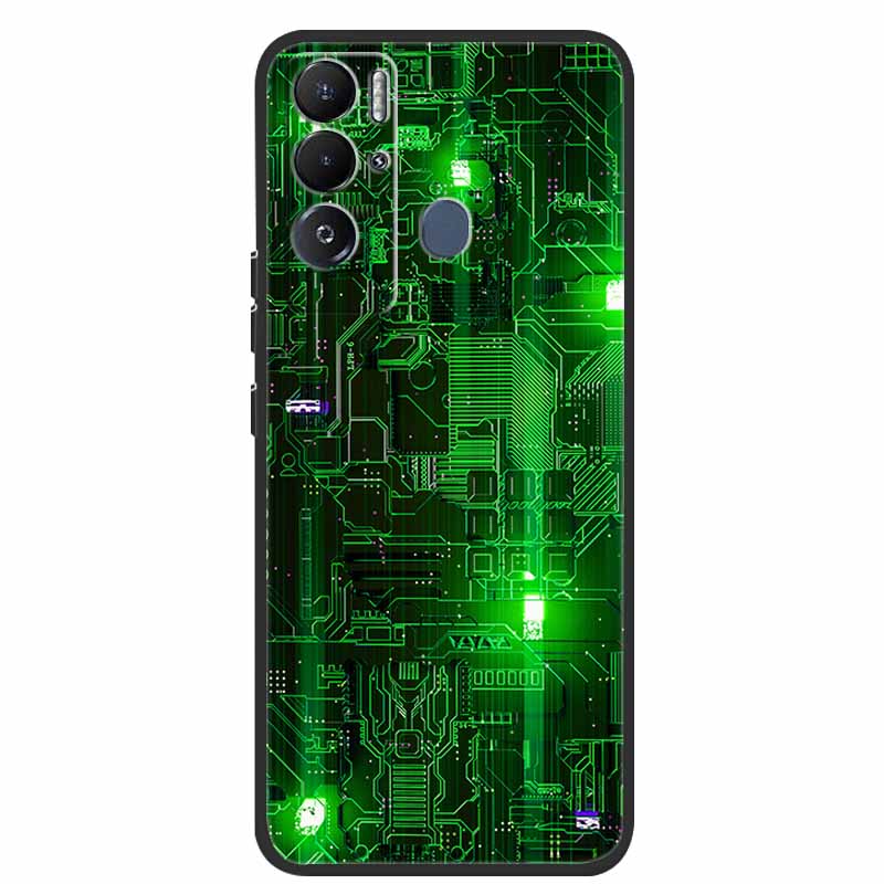 For Tecno Pova Neo Case Cartoon Soft Silicone Back Cover Phone Case for Tecno Pova Neo Bumper Coque LE6 Shockproof PovaNeo Funda
