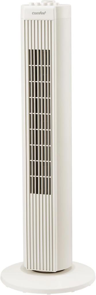 Tower Fan with Automatic Airflow Timer Bladeless Design for Slim Design for Space Saving and Easy Beige COMFEE' Left/Right Oscillation, 3-Stage