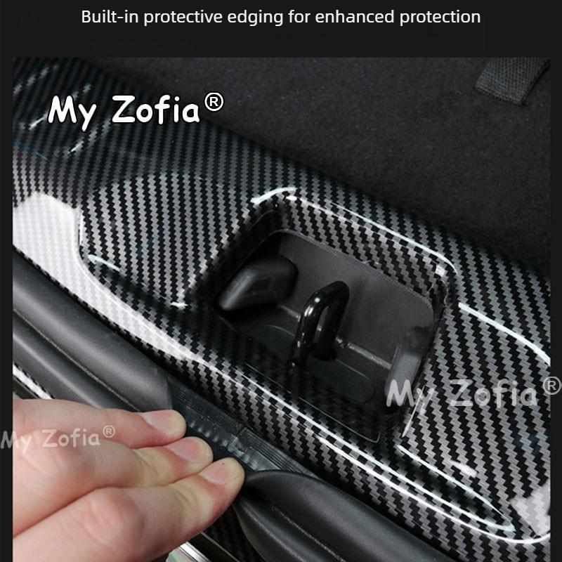 Carbon Fiber Rear Bumper Sill Plate Anti-Scratch Trunk Door Sill Protector Cover Auto Exterior Accessories For BYD Atto 3 2026