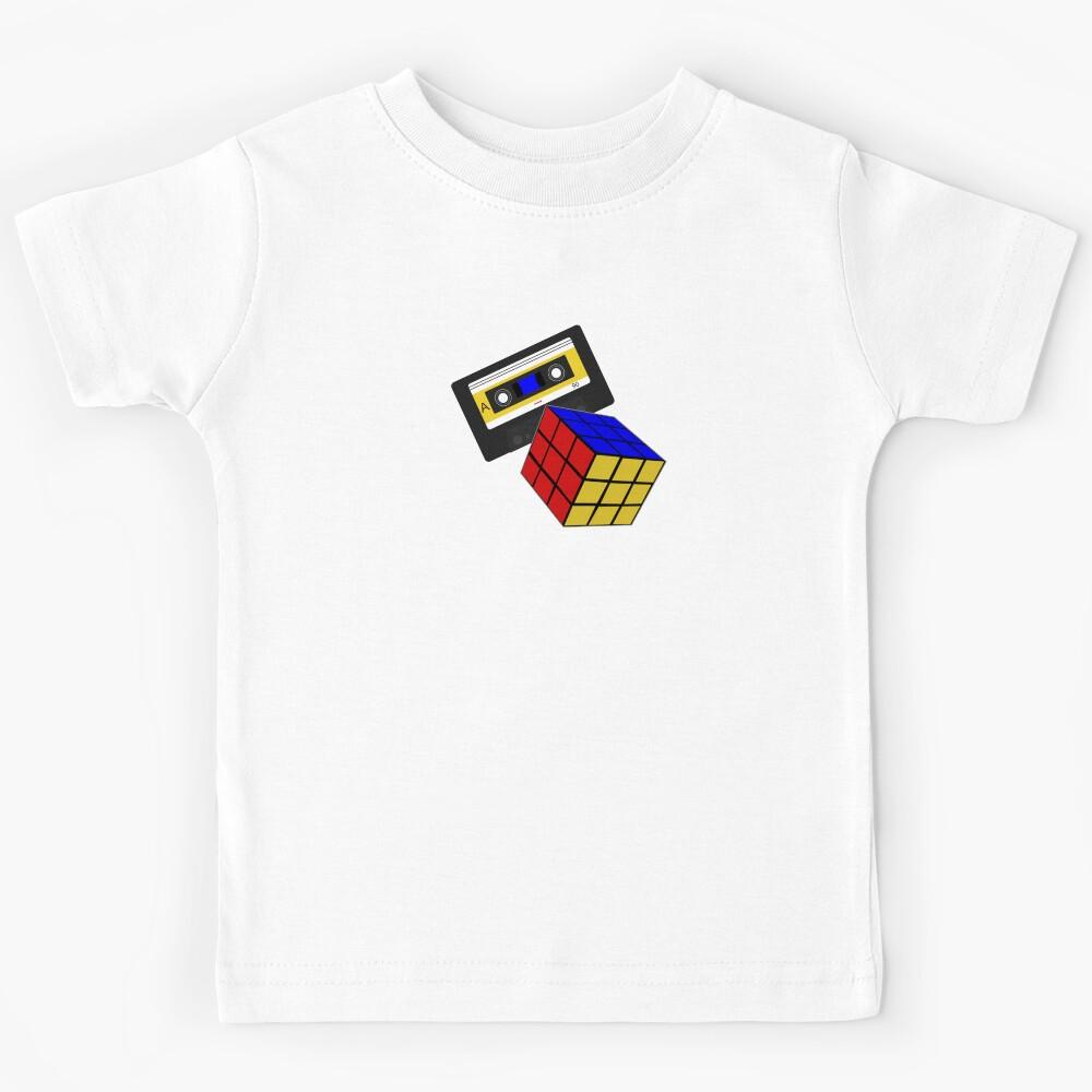 80s Rubik's cube and cassette tape Kids T-Shirt