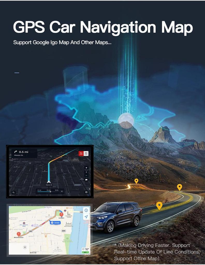 Система Android-навигации и камеры заднего вида для Mercedes-Benz ML-Class W164