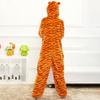 Комбинезон кигуруми для взрослых, пижамный костюм с изображением тигра, теплая мягкая одежда для сна, цельный зимний комбинезон, пижама, ночная рубашка, женская одежда