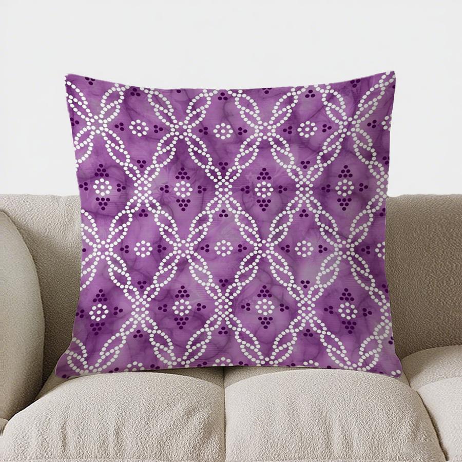 Green Paisley Floral Doublesided Printed pillow cover Short plush Suitable living rooms bedrooms sofas throw cushion cover