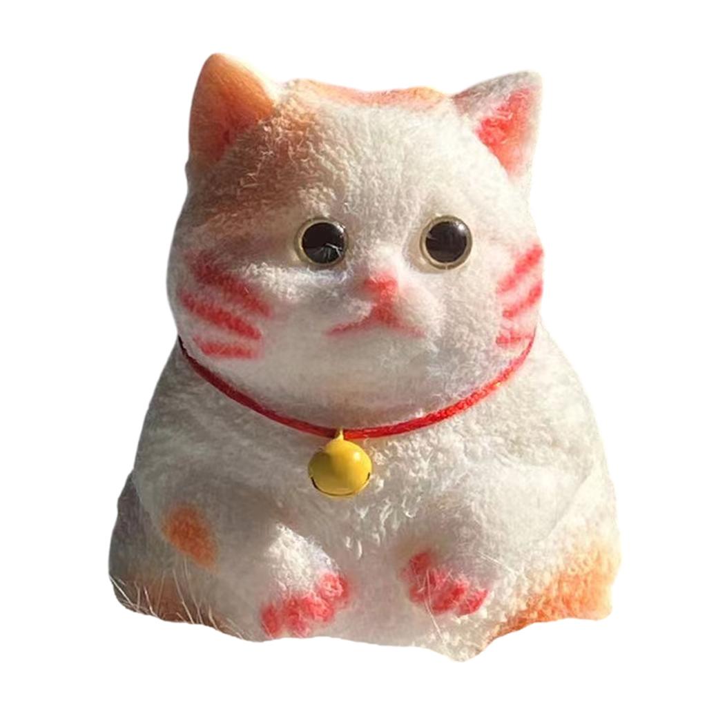 Новинка, розыгрыш, фигурка котенка, сжимающая игрушка, новинку, кляп, настольная игрушка, расслабляющая игрушка для снятия стресса, щипок, котенок