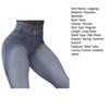Yousheng High Waist Pockets Tummy Control Butt Lifting Fitness Leggings Gradient Color Push Up Imitation Jeans Skinny Women Yoga Pants Activewear
