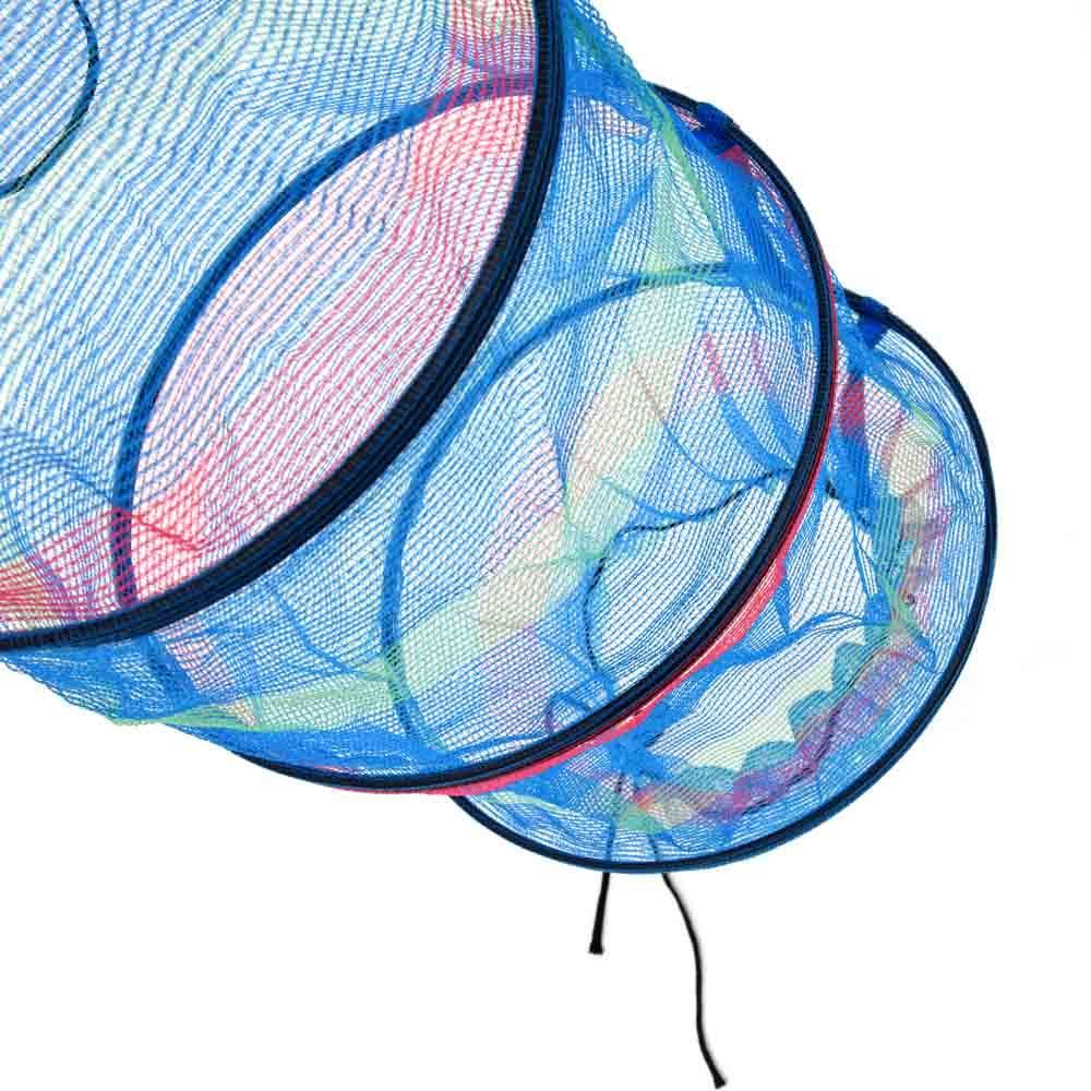 25 * 65cm Mini Three Tiered Collapsible Fishing Basket Creel Colorful