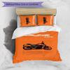 Mv Agusta Printed 3PCS Bedding Set Soft Breathable Duvet Cover Pillowcases Set Washable Bedroom Decor Home Gift