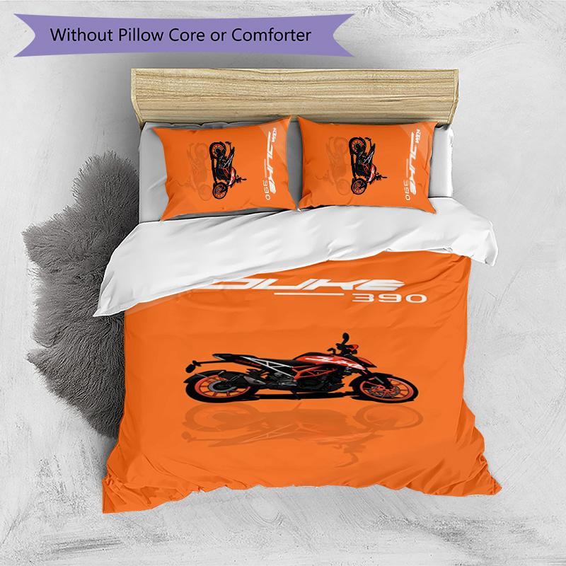 Mv Agusta Printed 3PCS Bedding Set Soft Breathable Duvet Cover Pillowcases Set Washable Bedroom Decor Home Gift