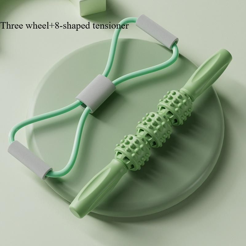 Massage Stick Wolf Teeth Stick Fitness Muscle Relaxation Massage Roller Yoga Fascia Langya Stick