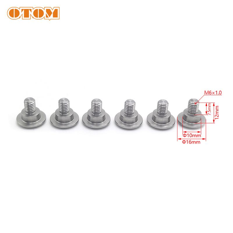OTOM Front Fork Guard Bolt Screw For HONDA CR125 CRF250R CRF250X CRF450R CRF450X CRF450RX Motorcycle Front Axle Nut Cover Bolts