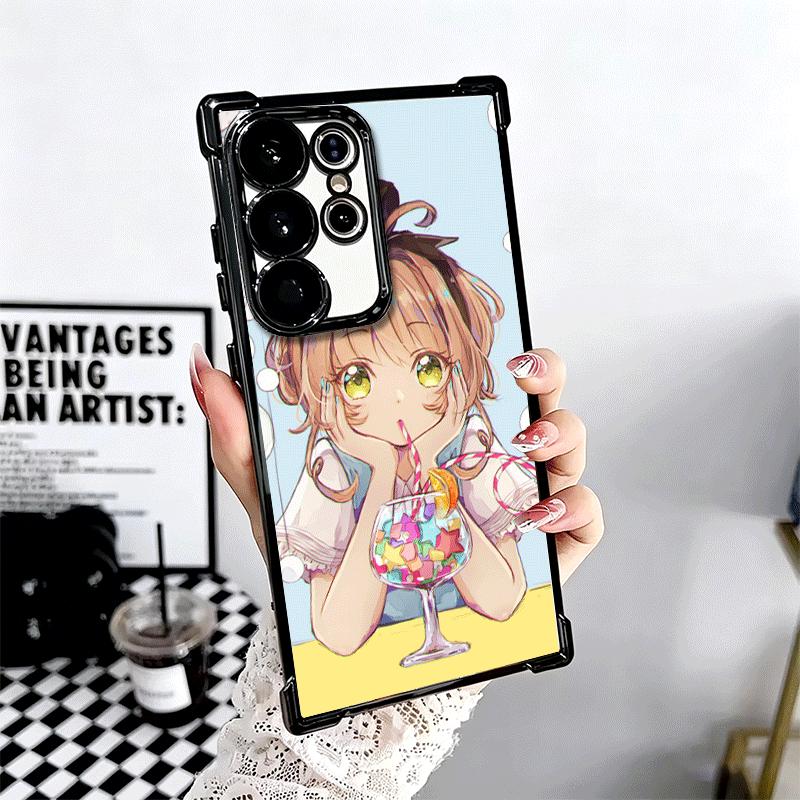 Аниме CardCaptor Sakura Покрытие Чехол для телефона Для Samsung Galaxy S24 S25 FE S26 Edge S23 Ultra S22 S21 Plus S20 Противоударный Подушка безопасности C