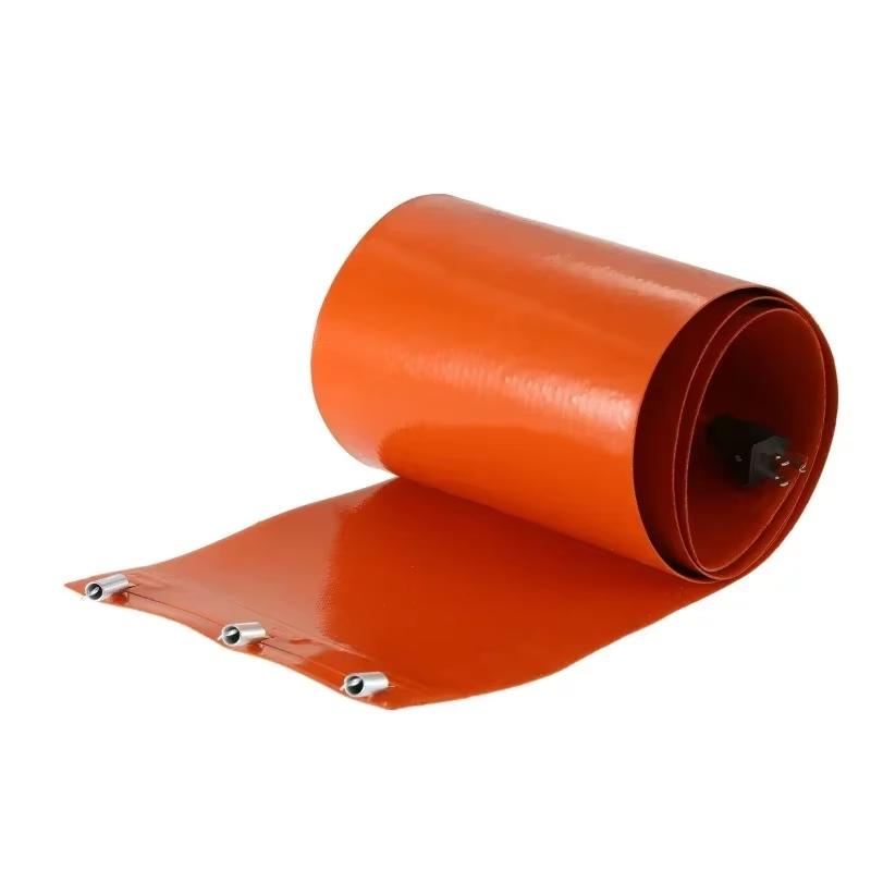 200L Electric Oil Drum Silicone Rubber Heating Belt DIY Heater Metal Barrel Oil Gas Tank Barrel Heater Knob Temperature Control