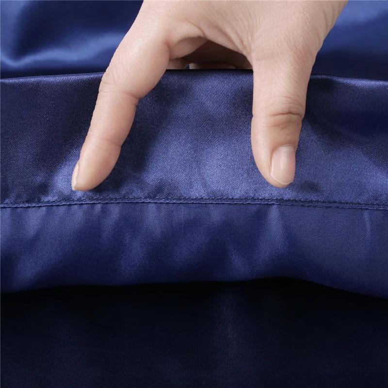 Body Size Pillow Cases High-end Pillow Cover Couple Double Pillow Case Solid Color Cases Safety No Zipper
