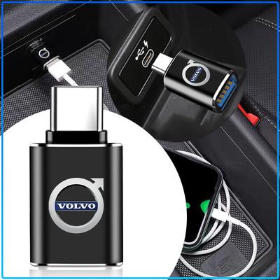 Для Volvo Rdesign XC90 S60 XC60 V70 S80 S40 V50 V40 V60 C30 S70 1 шт. Автомобильный USB Type C Кабель-Конвертер Адаптер Зарядки Автоаксессуары