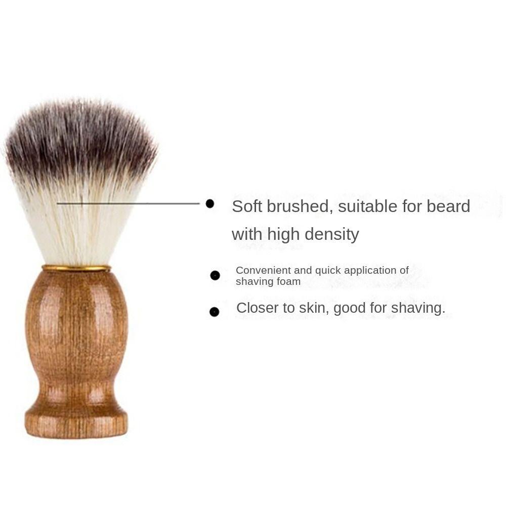 Wood Handle Facial Beard Cleaning Cosmetic Tool Razor Brushes Fashion Shaving Brush Men