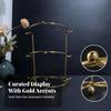 Элегантная подставка для тиары | Открытая железная конструкция, витринная подставка, Декоративные детали с шарообразными наконечниками,