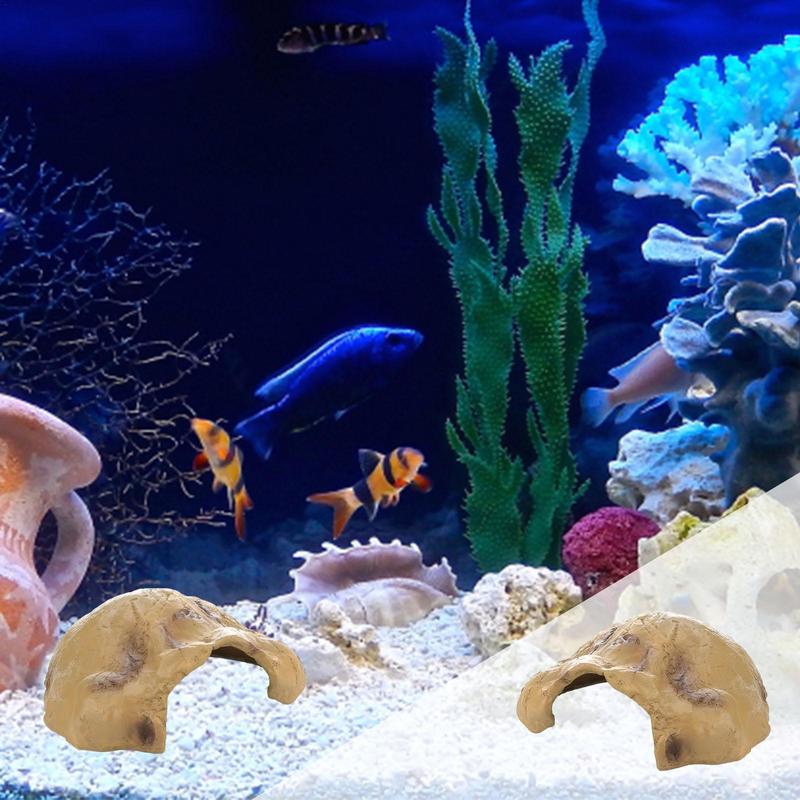 Fish Hiding Cave Natural Reptile Hiding Rock Cave Hideout Turtle Cave Tank Accessories For Reptiles Lizards Turtles Fish