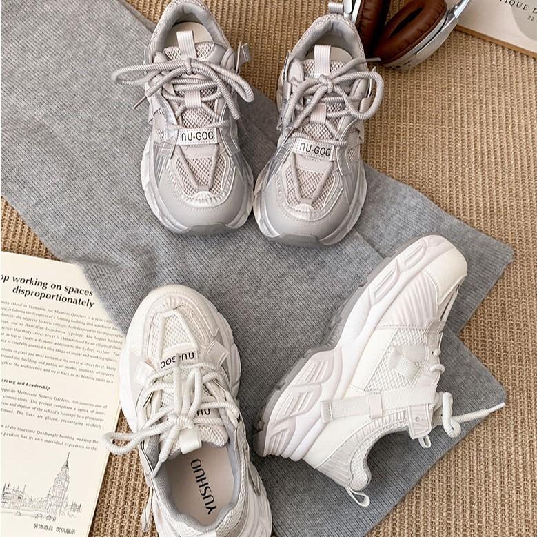 Retro Versatile Feet Show Small Platform Dad Shoes Women's 2025 New Spring and Autumn Light Small Height Increase Sports Shoes
