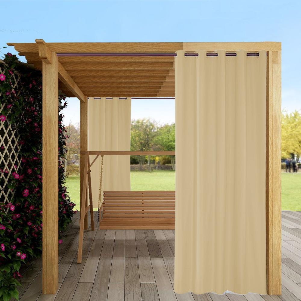 2 панели затемняющие наружные шторы для патио водонепроницаемые, солнцезащитные жалюзи всепогодные наружные шторы для приватности для перголы/беседки