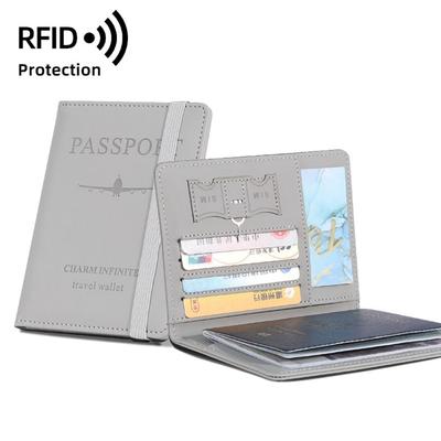 С RFID-защитой для паспорта, Паспортный пакет, PU-зажим для паспорта, Дорожные аксессуары