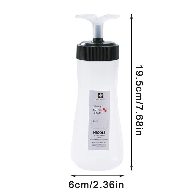 Бутылки с дозатором для салатной заправки 350 мл для соуса, кетчупа, салата, соуса барбекю, сиропа, меда, кухонные принадлежности