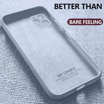 Силиконовая защитная задняя панель для iPhone 12Mini 12 Pro 11 Pro Max 7 8 6s XR XS SE 2020