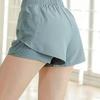 Женские двухслойные быстросохнущие спортивные шорты, свободного кроя, для активного отдыха на природе, бега, фитнеса, тренировок, спорта Ст