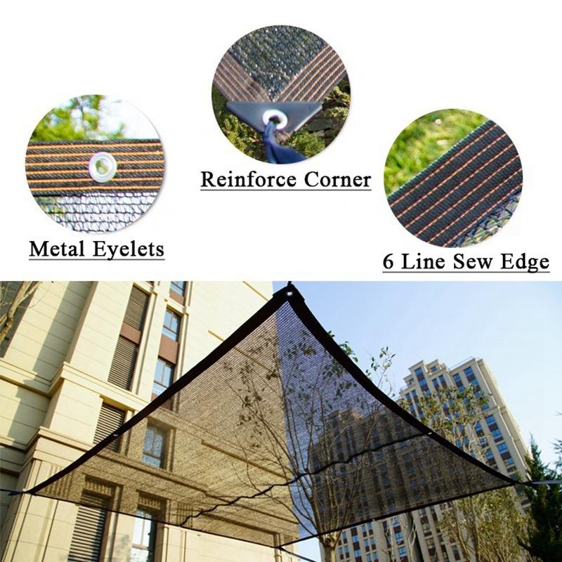 4/6/12PIN Black Sunshade Net Anti-UV Plant Cover Mesh Garden Sun Shed Gazebo Awning Outdoor Sun Shade Netting Shading 50~90%