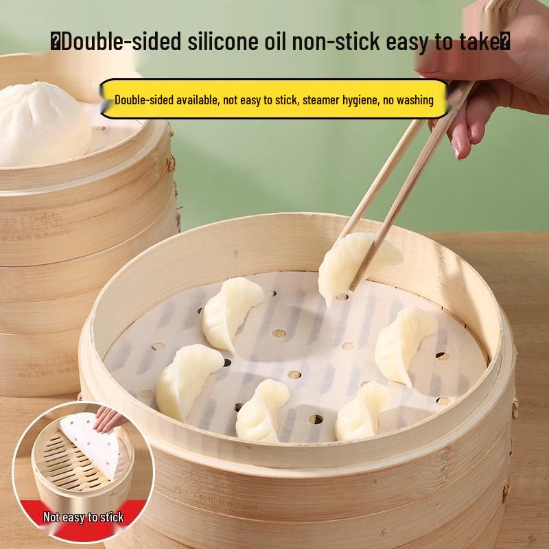 300-Sheet Non-Stick Kitchen Steamer Mat for Food and Household Use