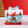 4,8-дюймовая керамическая монетница Maneki Neko Fortune Cat, копилка, украшение для стола, фигурка котенка