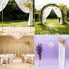 Popular 7.2ft Gold Wrought Iron Archway for Balloons, Photography, or Outdoor Wedding Aisles