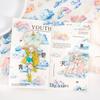 50mm*2m Kawaii Clouds PET Tapes Scrapbooking Journal Planner Background Materials Masking Tape Korean Stationery Office Supplies