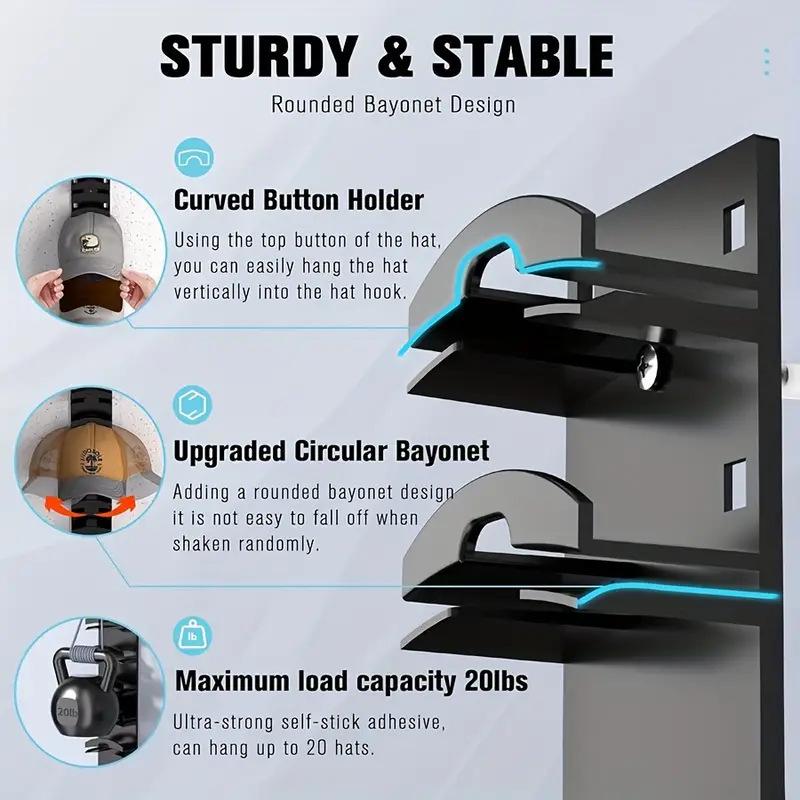 Baseball Cap Organizer - Hat Rack