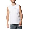Under Armour Футболка без рукавов с сплошным логотипом и круглым вырезом, быстросохнущая, мужская, белая 1367452-100