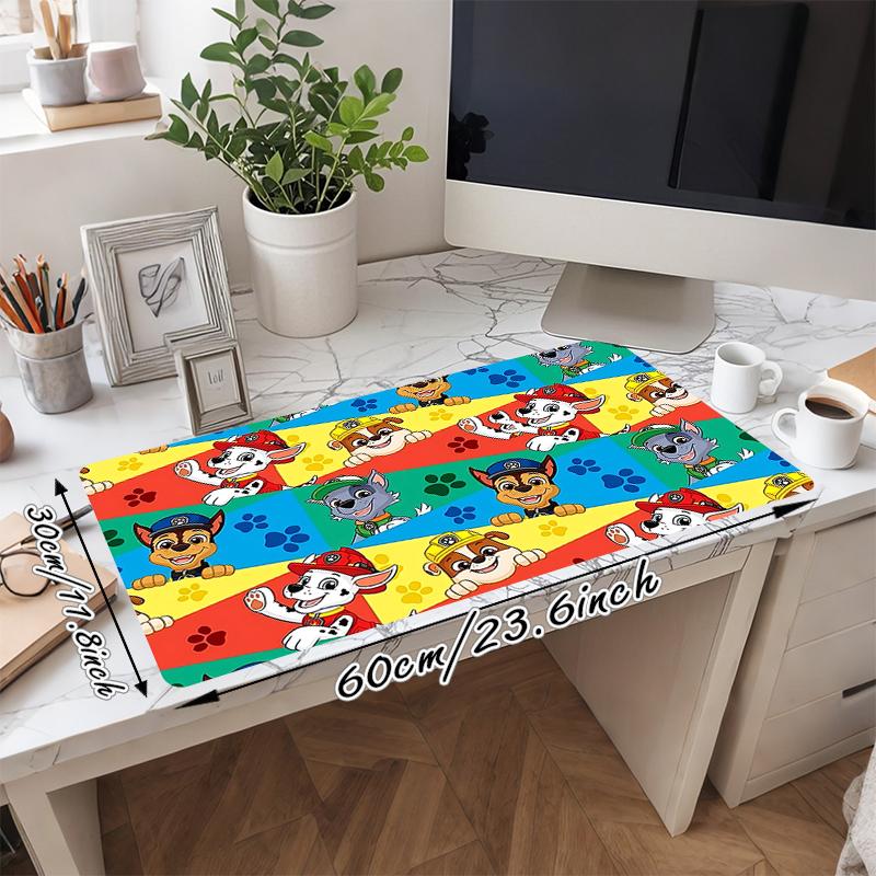 1Pc Paw Patrol Adventure Gaming Mouse Pad Keyboard Desk Mat Non-slip Rubber Lock Edge Waterproof Computer Mousepad for Office Home Decor S1339