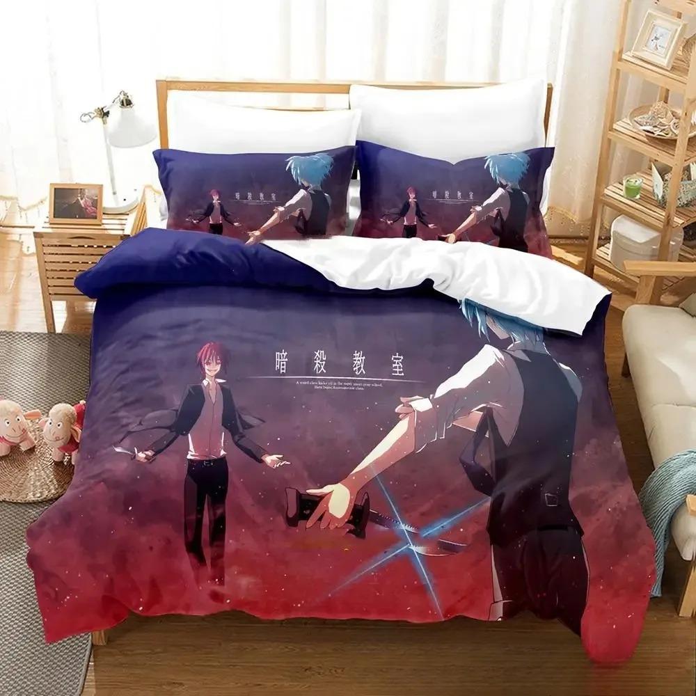 Anime Assassination Classroom KoroSensei Bedding Collection Boys Girls Twin Queen King Size Duvet Cover Pillowcase Bed Boys Adult