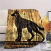 Ancient Egyptian mural animal Print Flannel Blanket,High quality Comfortable for All Seasons,Home Decor,Warmth and Comfort,Perfect for Christmas Gifts