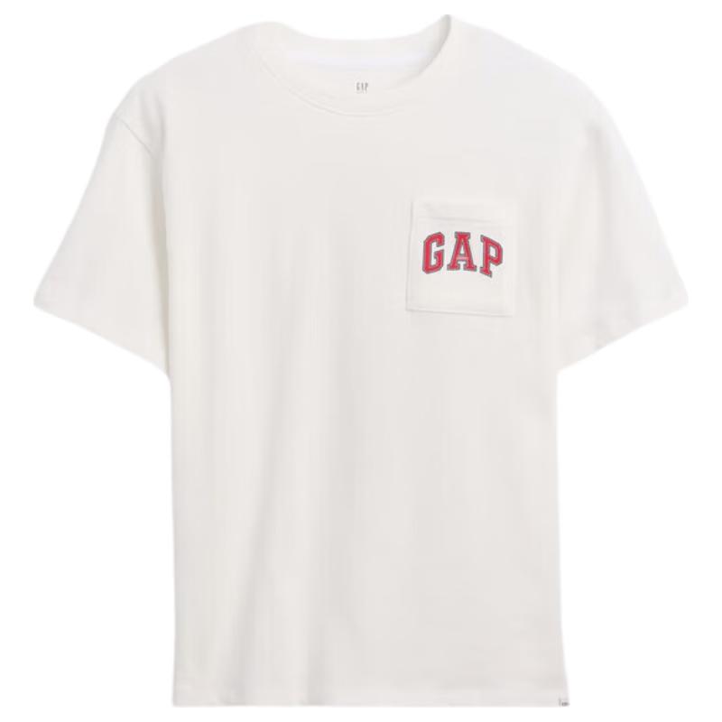 Gap Майка с коротким рукавом для мальчика, из чистого хлопка, с принтом