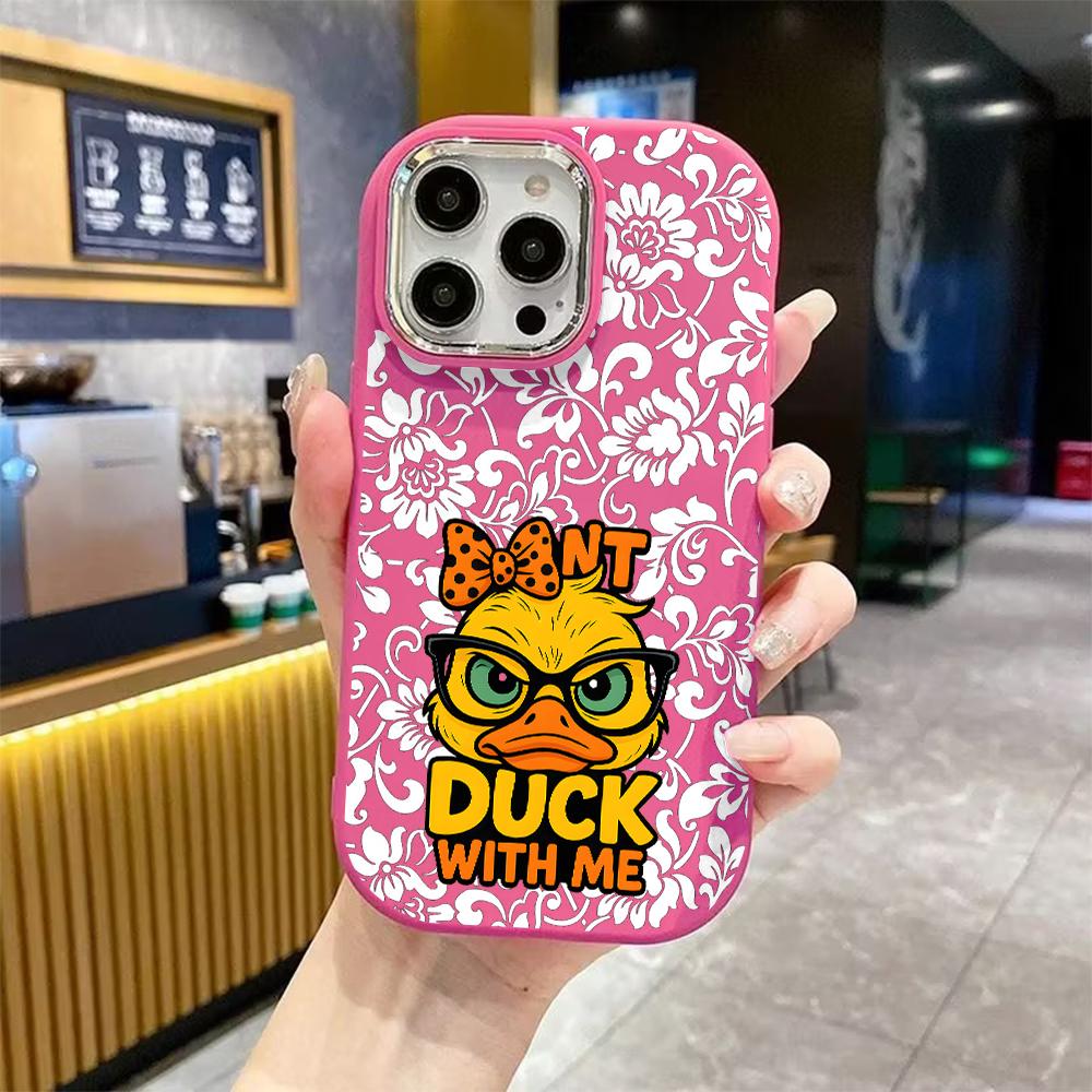 Чехол для телефона: 2D плоский дизайн, подходящий для защитного чехла iPhone 18 17 16 15 14 13 Pro, стиль для пары, яркий и милый, подарок на Рождество и Хэллоуин
